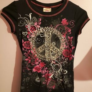 Y2k Graphic Floral Baby Tee